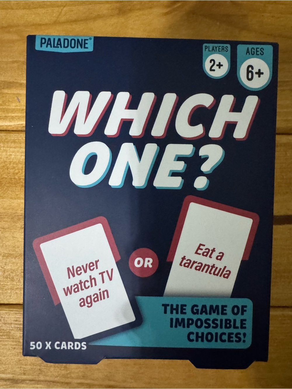 Which One? Card Game - Navy Blue & Teal